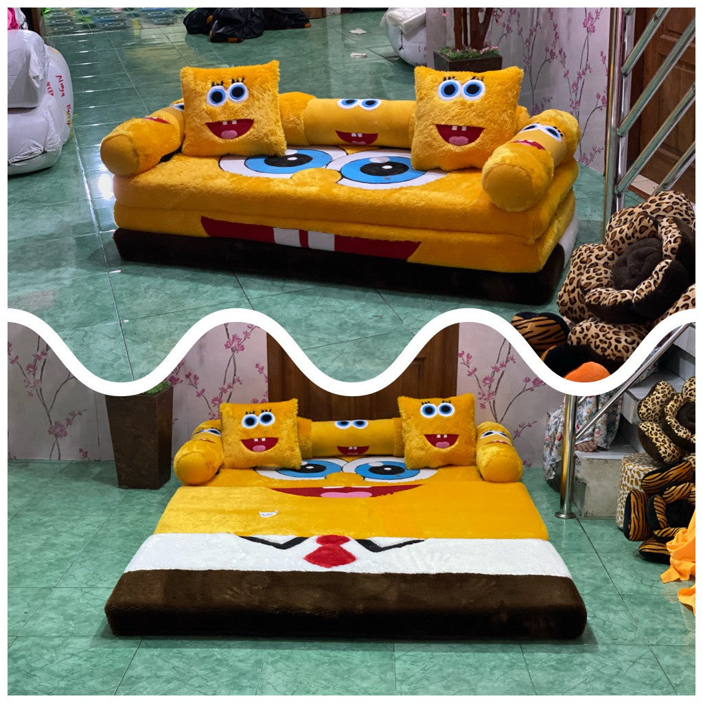 Sofá Cama Dobrável 2 em 1 Divertido Vários Personagens