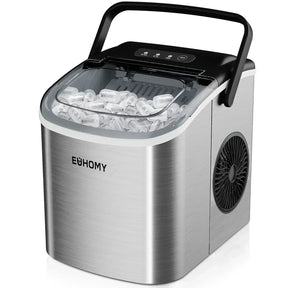 Smart Ice - Máquina de Gelo Portátil EUHOMY 12kg - Compacta, Silenciosa e Rápida