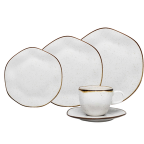 54 Peças Aparelho de Jantar em Porcelana Conjunto de Luxo - ATENCIPA BLACK 26/11