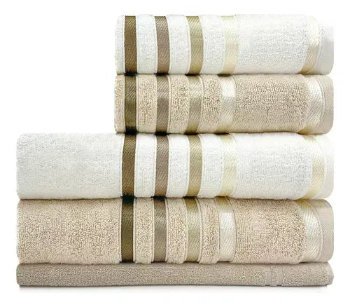 10 Peças Toalhas Banho Gigante Fio Penteado Lumina KIT