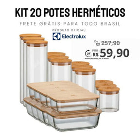 Apenas Hoje 20 Potes Herméticos - (Compre 5 Leve 20 - ÚLTIMO DIA) (FRETE GRÁTIS + 69% OFF)